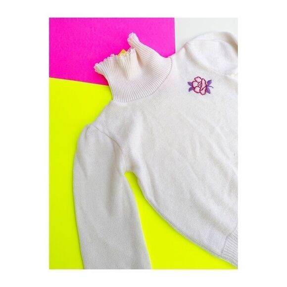 Vintage 70s Child Jumper Sweater Tricots Knit - Picture 4 of 4